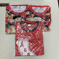 エンゼルス 大谷翔平 顔だらけTシャツ